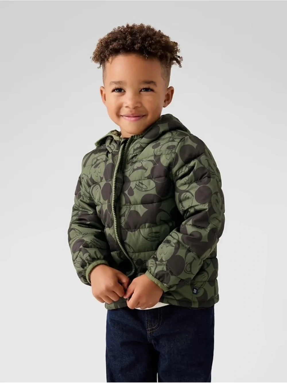 GAP Disney Mickey Mouse Toddler Puffer Jacket Boy 2T NEW